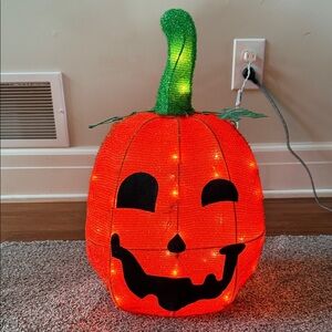 Festive Light-Up Pumpkin Decor